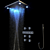 MAOFALZZNA LED Shower Set: 5 Modes, Waterfall Head 3D model small image 1