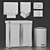 Modern Bathroom Accessory Set 3D model small image 3