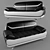 Modern Black and White Bentley Sofa Set 3D model small image 1