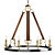 Elegant Bronze Chaney Chandelier 3D model small image 2