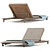 Brazilian Pool Chaise: Modern & Stylish 3D model small image 5