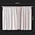 Elegance in Brown: Tulle-Infused Curtains 3D model small image 4