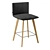 Modern High-Back Jalis Chair 3D model small image 3