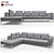 Modern Madison Sofa - Stylish Comfort for Your Living Space 3D model small image 1