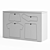 Modern 6-Drawer Dresser 3D model small image 1