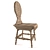 Authentic Russian Chair: Dark Ash Finish 3D model small image 2