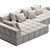 Modern Quadro Sofa | Interia Studio 3D model small image 2