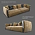 Elegant Italian Sofa 3D model small image 1