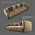 Elegant Italian Sofa 3D model small image 4