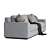 Luxury Arudin Sofa - Elegant Comfort 3D model small image 2
