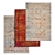 Premium Carpet Set: High-Quality Textures for Versatile Perspectives 3D model small image 1