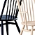 Elegant Windsor Quaker Dining Chair 3D model small image 2