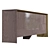 Elegant Hamilton Cabinet: Wood, Stainless Steel 3D model small image 2