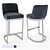 Elegant Steel Bar Stool - Model J129 3D model small image 1