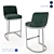 Elegant Steel Bar Stool - Model J129 3D model small image 5