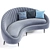 Elevate Your Space with Ether Peddler Sofa 3D model small image 2
