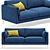 Elegance Redefined: Novak Sofa 3D model small image 1