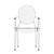 Anime Transparent Dining Chair: Sleek and Stylish 3D model small image 2