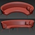 Bice Curve Sofa: Custom Design & Superior Comfort 3D model small image 3
