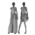 Elegant Fashion Showcase Dresses 3D model small image 5