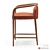 Elegant Essex Barstool 3D model small image 3