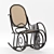 Eleganzia Rocking Chair: Handcrafted by Gebruder Thonet 3D model small image 2