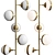 Peggy Guggen Brass Floral Floor Lamp 3D model small image 2