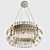 Glass Angular Tubes Chandelier 3D model small image 1