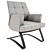 Cozy Contemporary Armchair 3D model small image 2