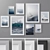 Versatile 57 Piece Photo Frames Set 3D model small image 1