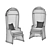 Elegant Bora Bora Birdcage Chair 3D model small image 2