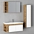 Sleek Bathroom Cabinet | No. 077 3D model small image 1