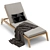 Malta Chaise: Outdoor Elegance and Comfort 3D model small image 1