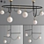 Modern Ic Flos Pendant Lamp Set 3D model small image 1