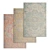 High-Quality Carpets Set 3D model small image 1