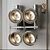 Modern Nomad XYZ 4x Wall Sconce 3D model small image 4