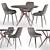 Corona Render Dinner Table Set 3D model small image 1