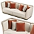 FRATO Halki Sofa: Modern Comfort in a Stylish Design 3D model small image 2