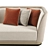 FRATO Halki Sofa: Modern Comfort in a Stylish Design 3D model small image 3