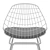 Modern Wire Chair by Pastoe 3D model small image 2