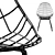 Modern Wire Chair by Pastoe 3D model small image 4