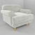 Italian Comfort Armchair: Italia Collection 3D model small image 1