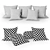 Elegant Home Décor Accent: Silk Pillow Set 3D model small image 3