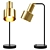 Elegant Metal Desk Lamp 3D model small image 3