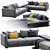 Modern Poliform Bristol Sofa: Elegant Design & Unparalleled Comfort 3D model small image 1