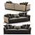 Contemporary Italian Sofa 3D model small image 1