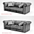 Luxury Baxter Alfred Soft Sofa 3D model small image 9