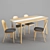 Modern Dining Set by La Redoute 3D model small image 1