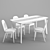 Modern Dining Set by La Redoute 3D model small image 4