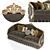 European Handmade Sofa: Furniture Masterpiece 3D model small image 3